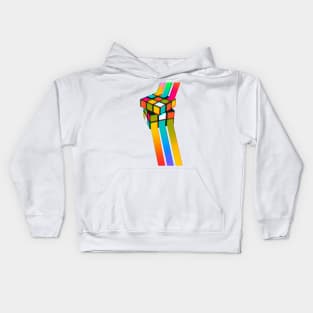 Rubik's Cube Abstract Art Kids Hoodie